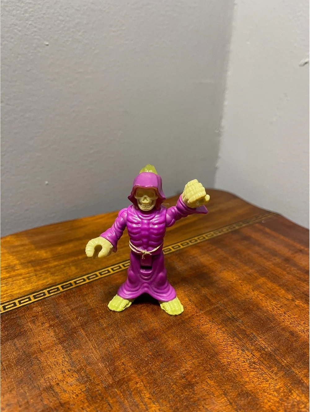 Vintage Purple Hooded Skeleton Action Figure